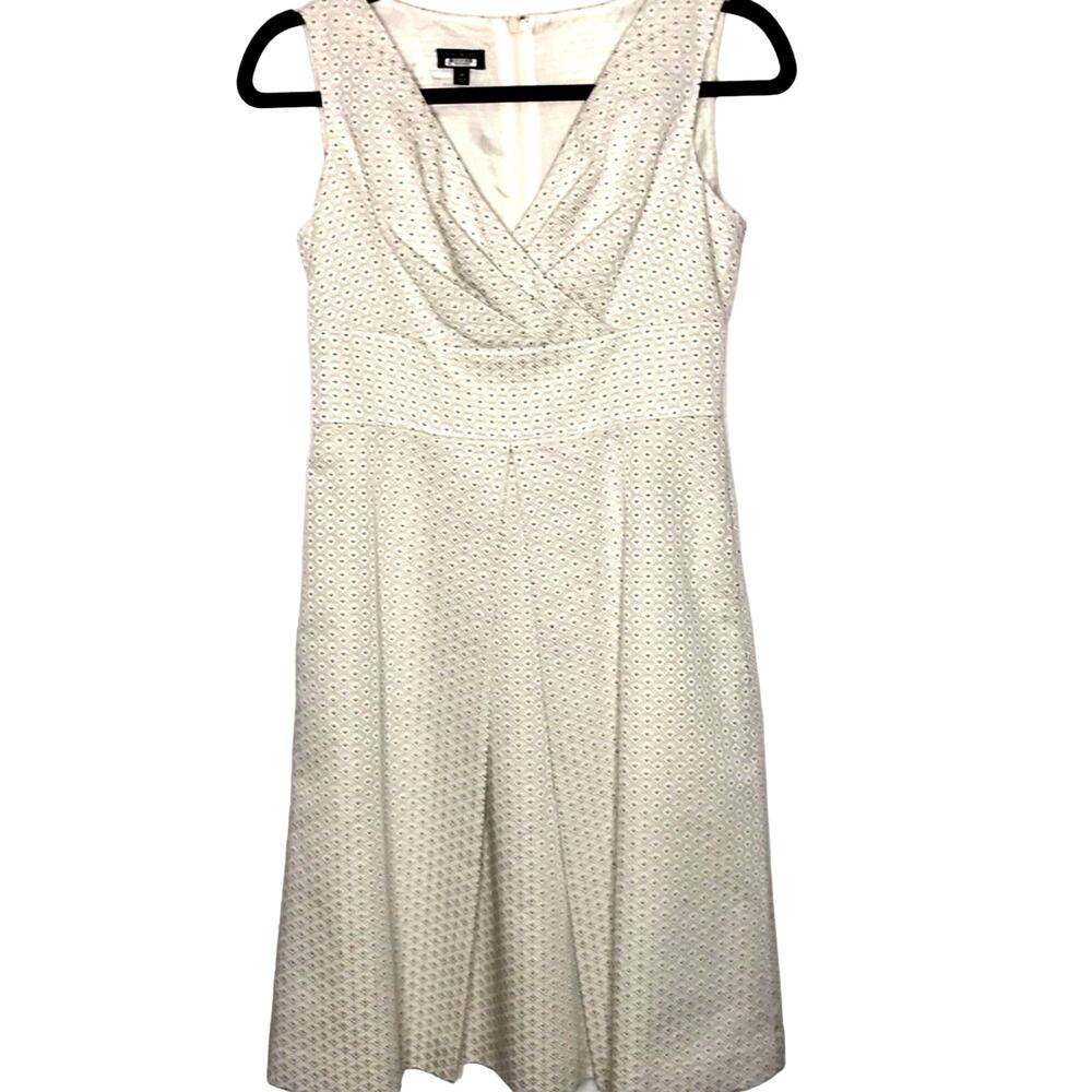 Talbots Petites Size 2P Surplice Cummerbund Fit-N-Flare Dress